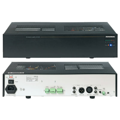 Rondson AP 480/2 480 W power amplifier, 100 V line and low impedance, 230 V and 24 V DC power supply