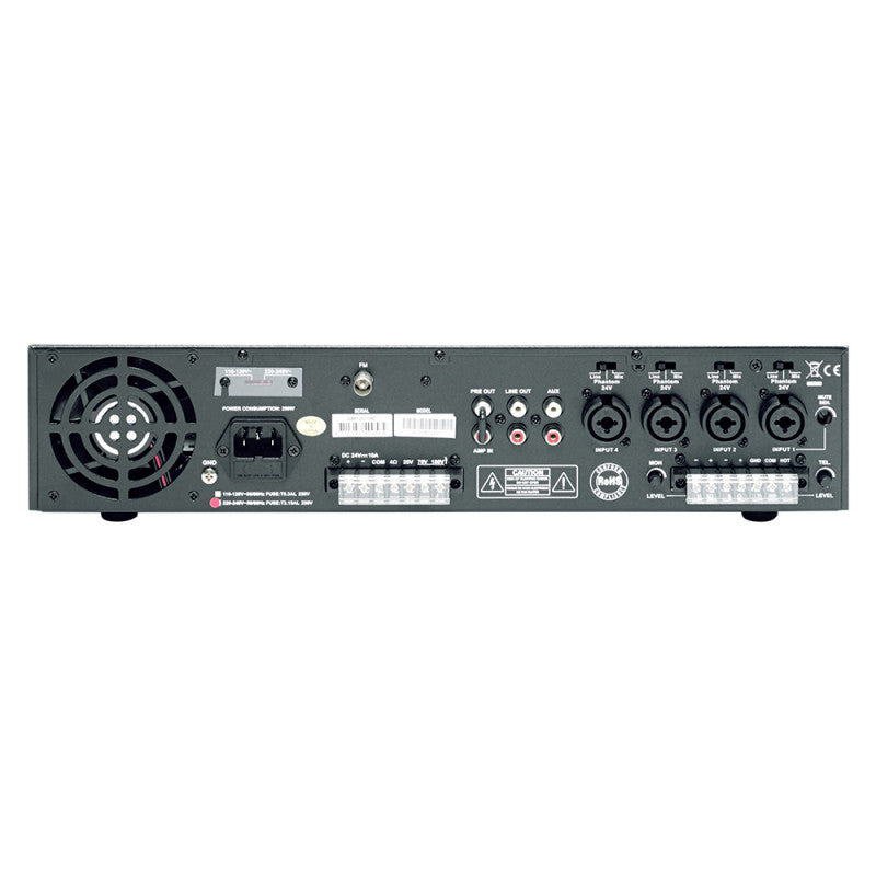 Rondson AM 120UB 120 W receiver on 100 V line, USB and bluetooth player
