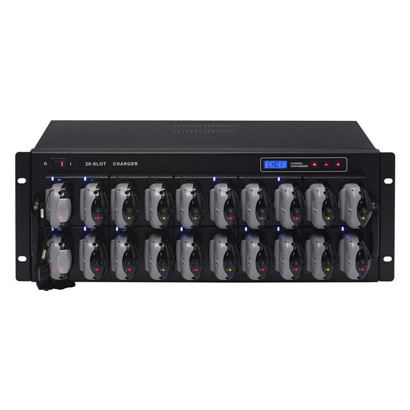 Rondson HDC-520 Charging case with 20 compartments for EJ-5 series transmitter and receiver boxes