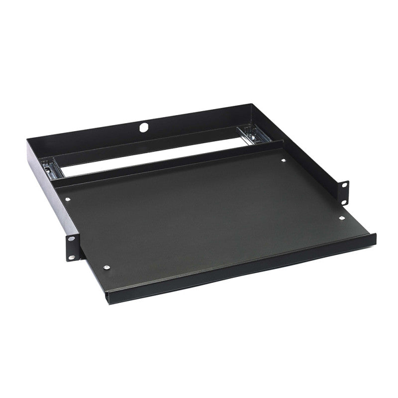 Rondson RF1UKM 19" assembly shelf 1U black steel telescopic
