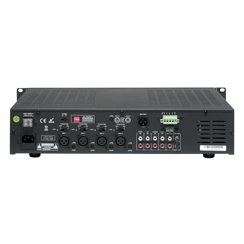 Rondson AM 250 250 W RMS integrated amplifier for 100 V lines and low impedance