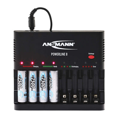 Rondson PWL8 Battery charger for 8 rechargeable batteries