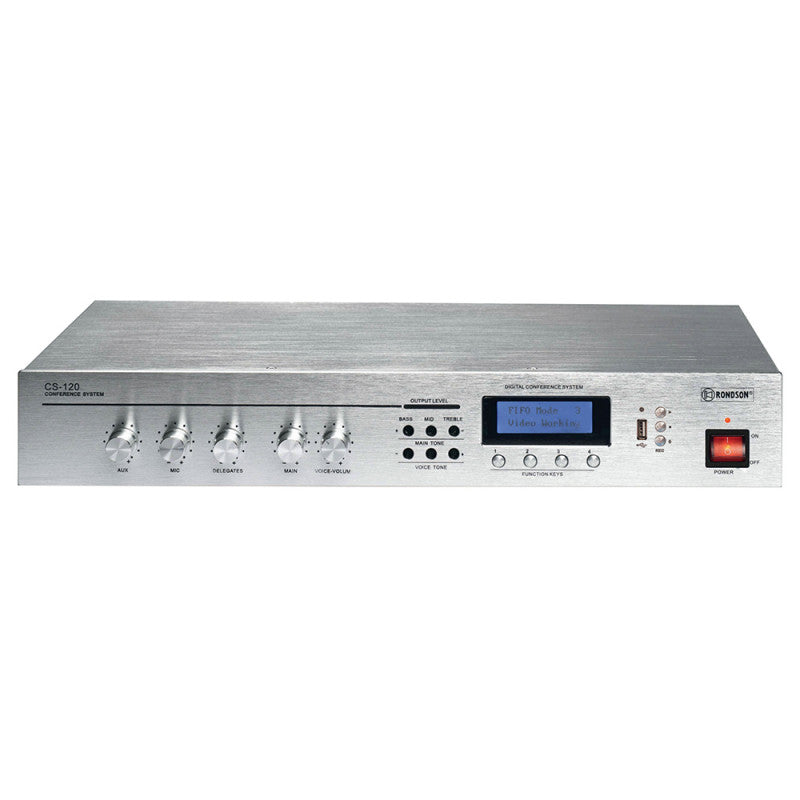 Rondson CS-120 Preamplifier control unit for CS wired conference system. Player / recorder function on USB