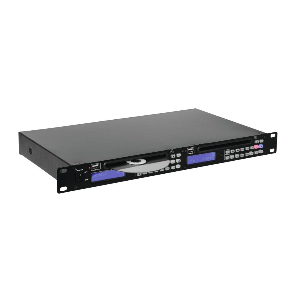 OMNITRONIC DMP-202 Doppio Lettore USB CD