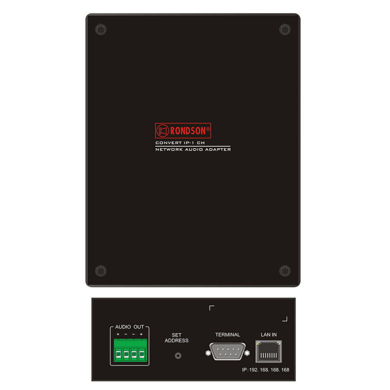 Rondson CONVERT IP-1CH TCP/IP to analogue audio data converter, 1 channel