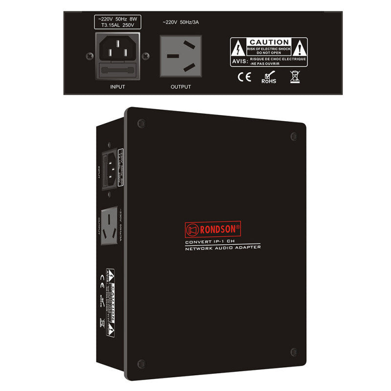 Rondson CONVERT IP-1CH TCP/IP to analogue audio data converter, 1 channel