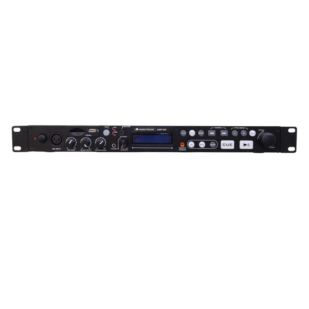 OMNITRONIC DMP-102 Lector de tarjetas USB/SD