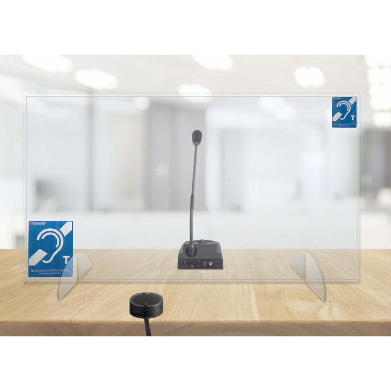 Rondson DUOPROTECT Plexiglass protection kit with counter microphone and loop for the hearing-impaired