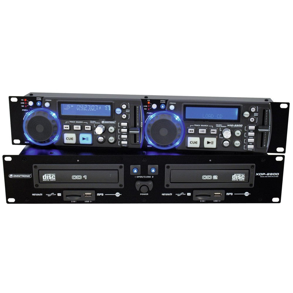 OMNITRONIC XDP-2800 Doppio Lettore CD/MP3