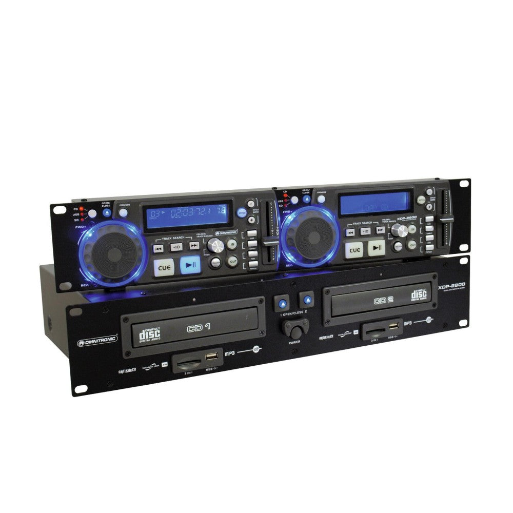 OMNITRONIC XDP-2800 Doppio Lettore CD/MP3