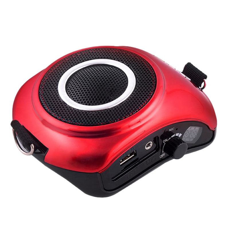 Rondson WAP-20R 20 W voice amplifier with headworn microphone, red
