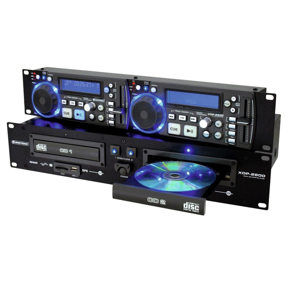 OMNITRONIC XDP-2800 Doppio Lettore CD/MP3