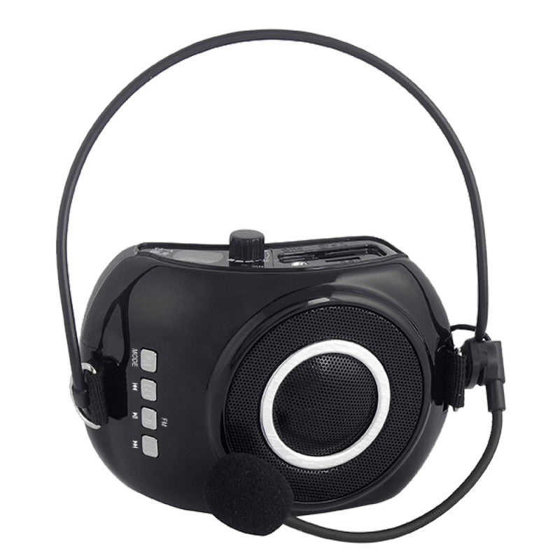 Rondson WAP-20N 20 W voice amplifier with headworn microphone, black