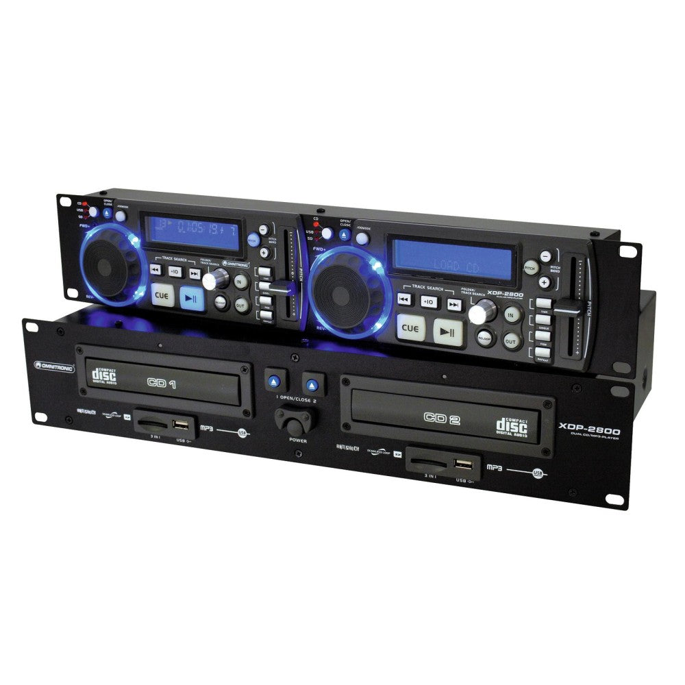 OMNITRONIC XDP-2800 Doppio Lettore CD/MP3