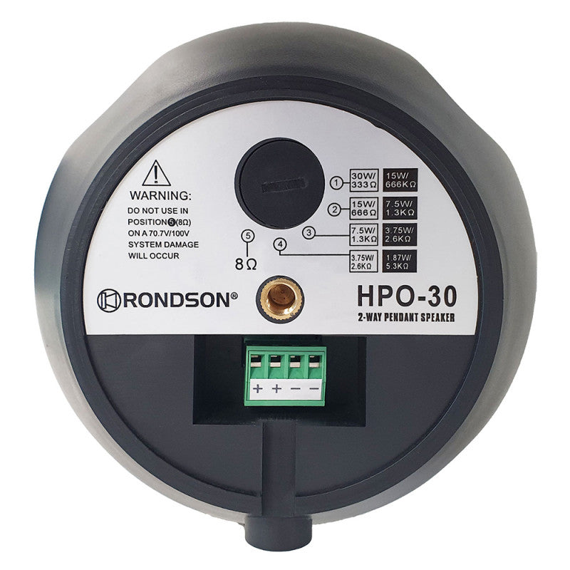 Rondson HPO-30BL 50 W spherical loudspeaker, white