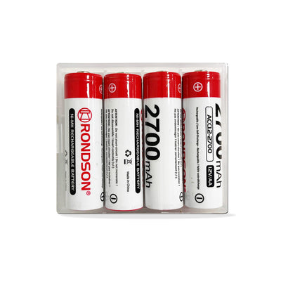 Rondson ACC1.2-2700-4 Pack of 4 rechargeable NiMH batteries 1.2 V - 2700 mAh