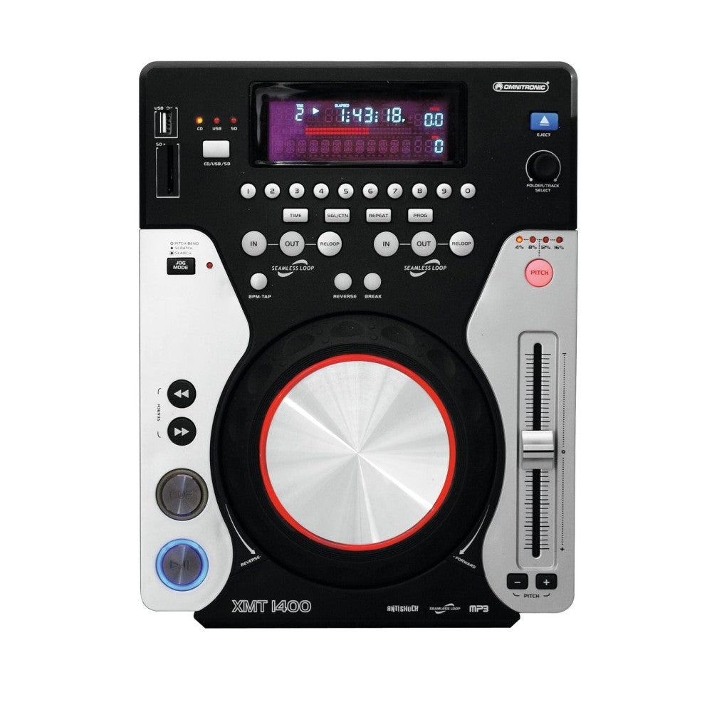 OMNITRONIC XMT-1400 Lettore Cdj Usb