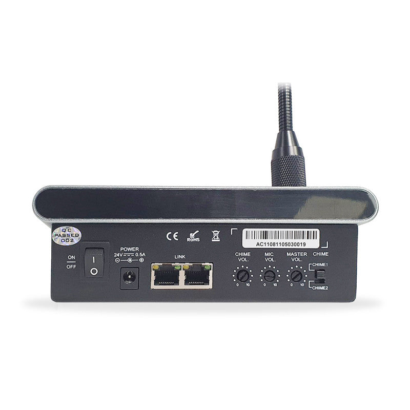 Rondson PA-04D Microphone paging desk for AM-4240D mixer / amplifier