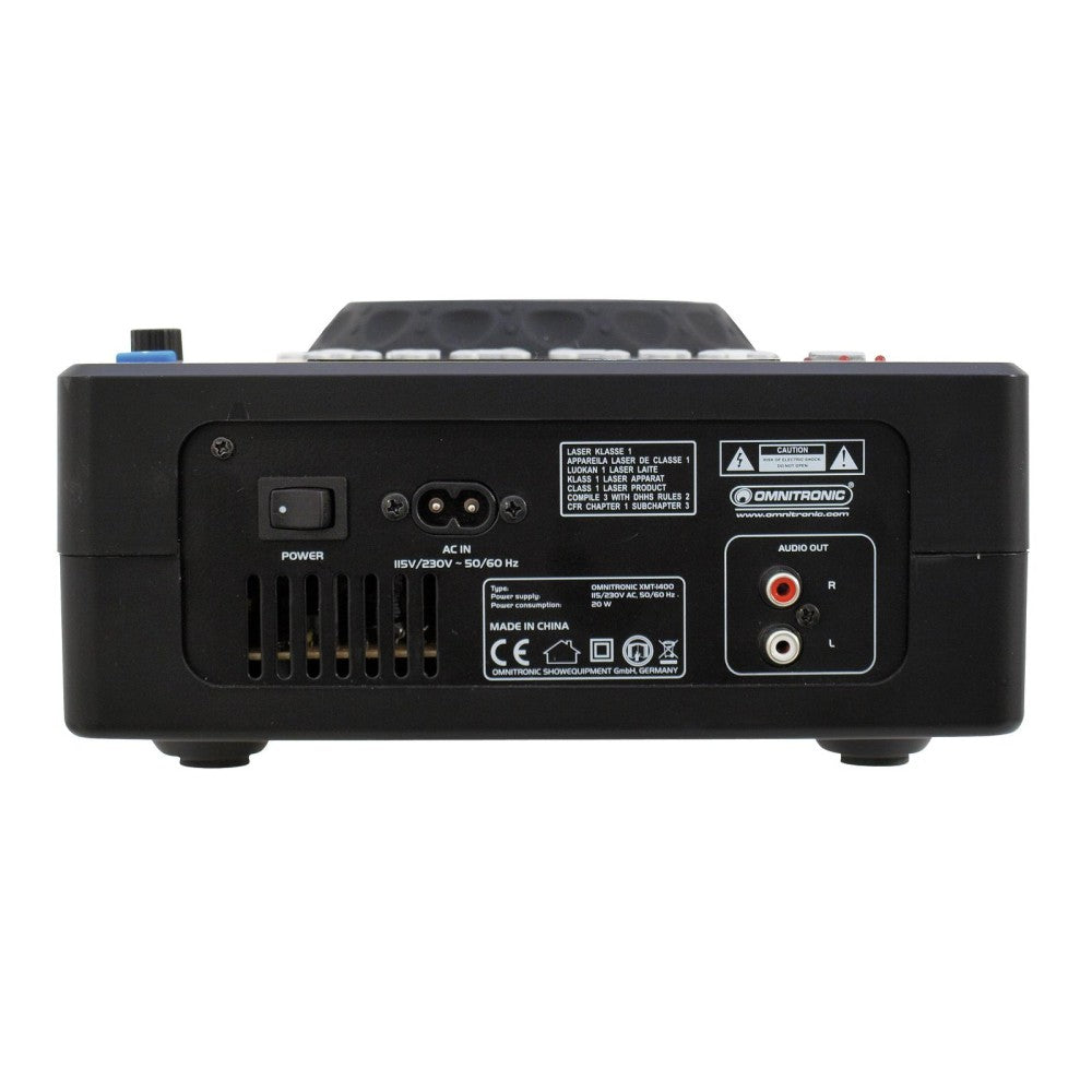 OMNITRONIC XMT-1400 Reproductor Cdj Usb