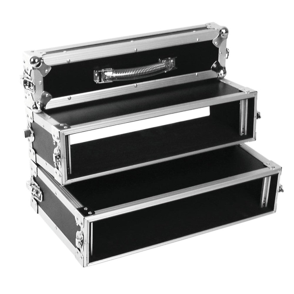 ROADINGER Flight case Tour Pro per doppio Lettore CD, 2 Unità, nero