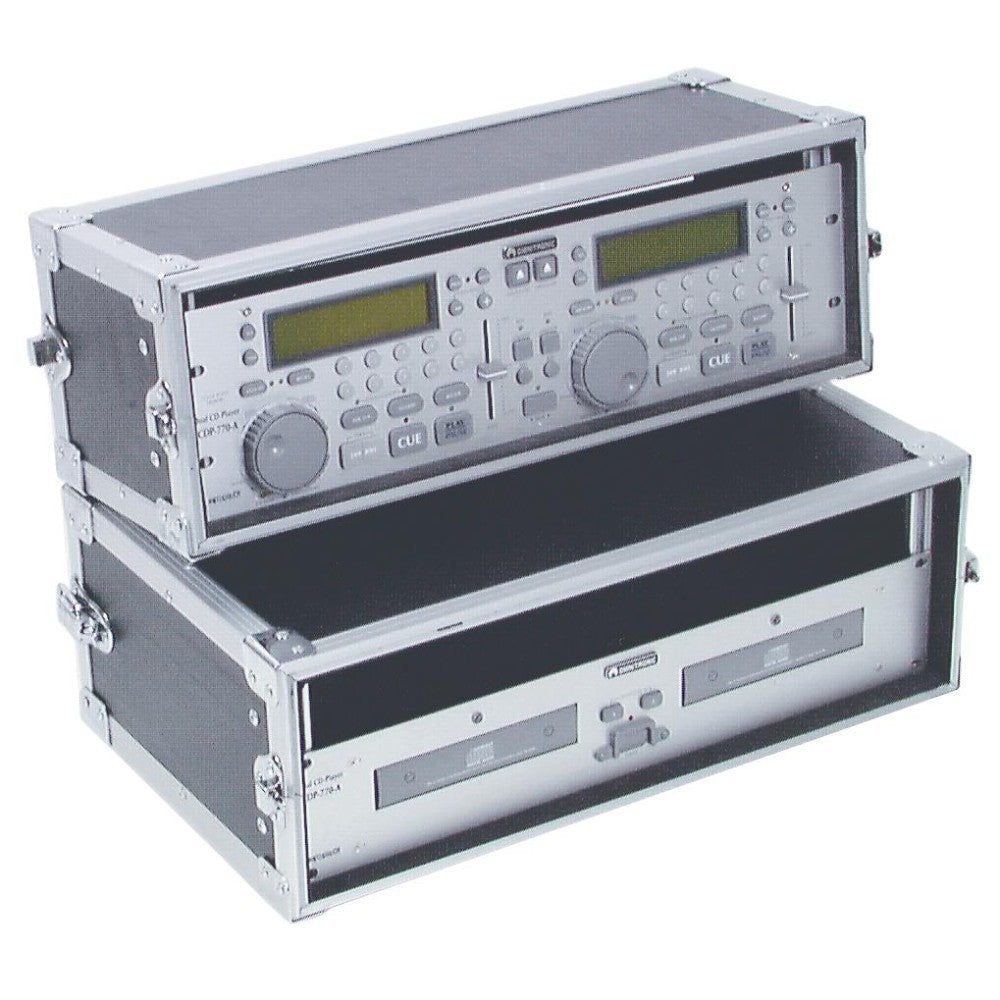 ROADINGER Flight case Tour Pro per doppio Lettore CD, 3 Unità, nero