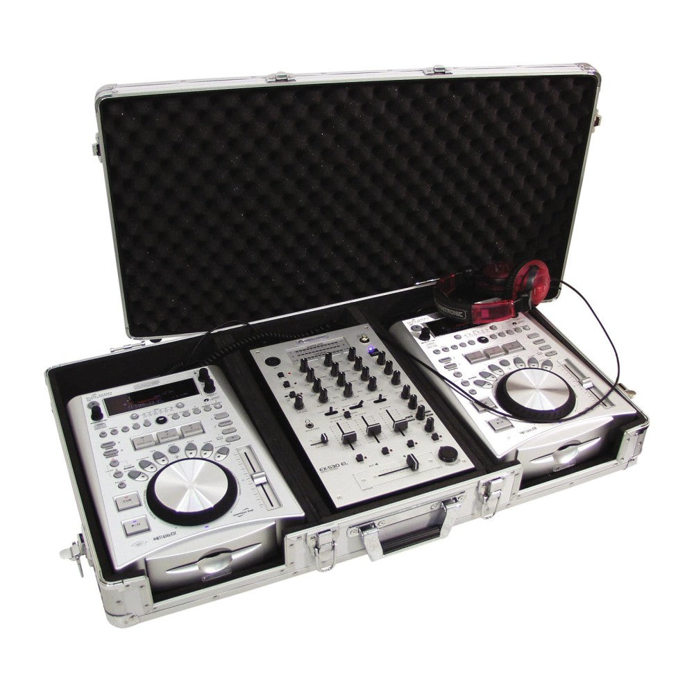 ROADINGER DIGI-1 FLIGHTCASE PER 2xCDJ E 1xMIXER 10" ALLUMINIO