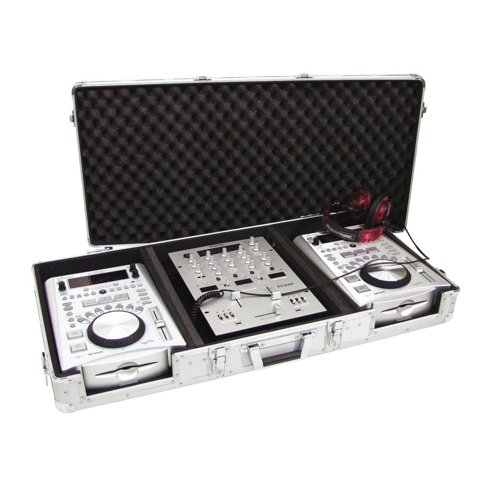 ROADINGER DIGI-1 FLIGHTCASE PER 2xCDJ E 1xMIXER 12" ALLUMINIO