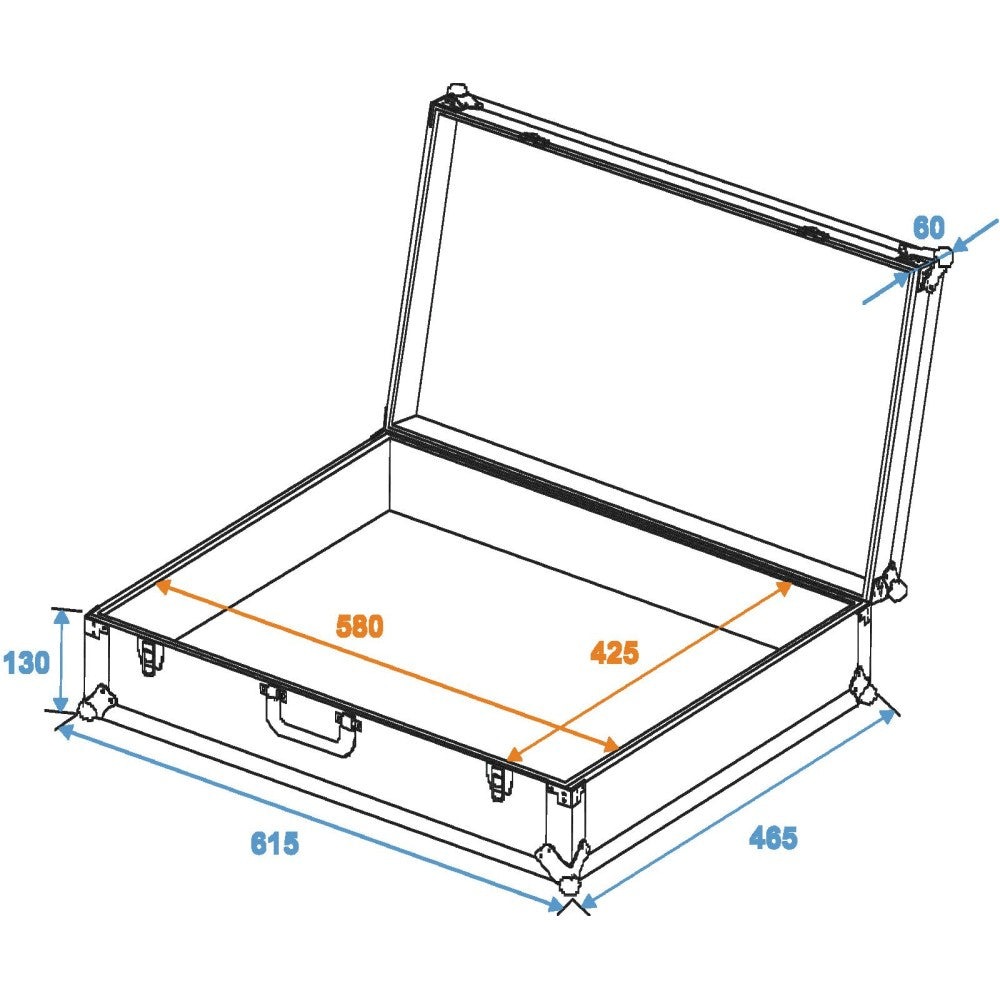 ROADINGER FOAM GR-4 Flightcase Universale, Nero