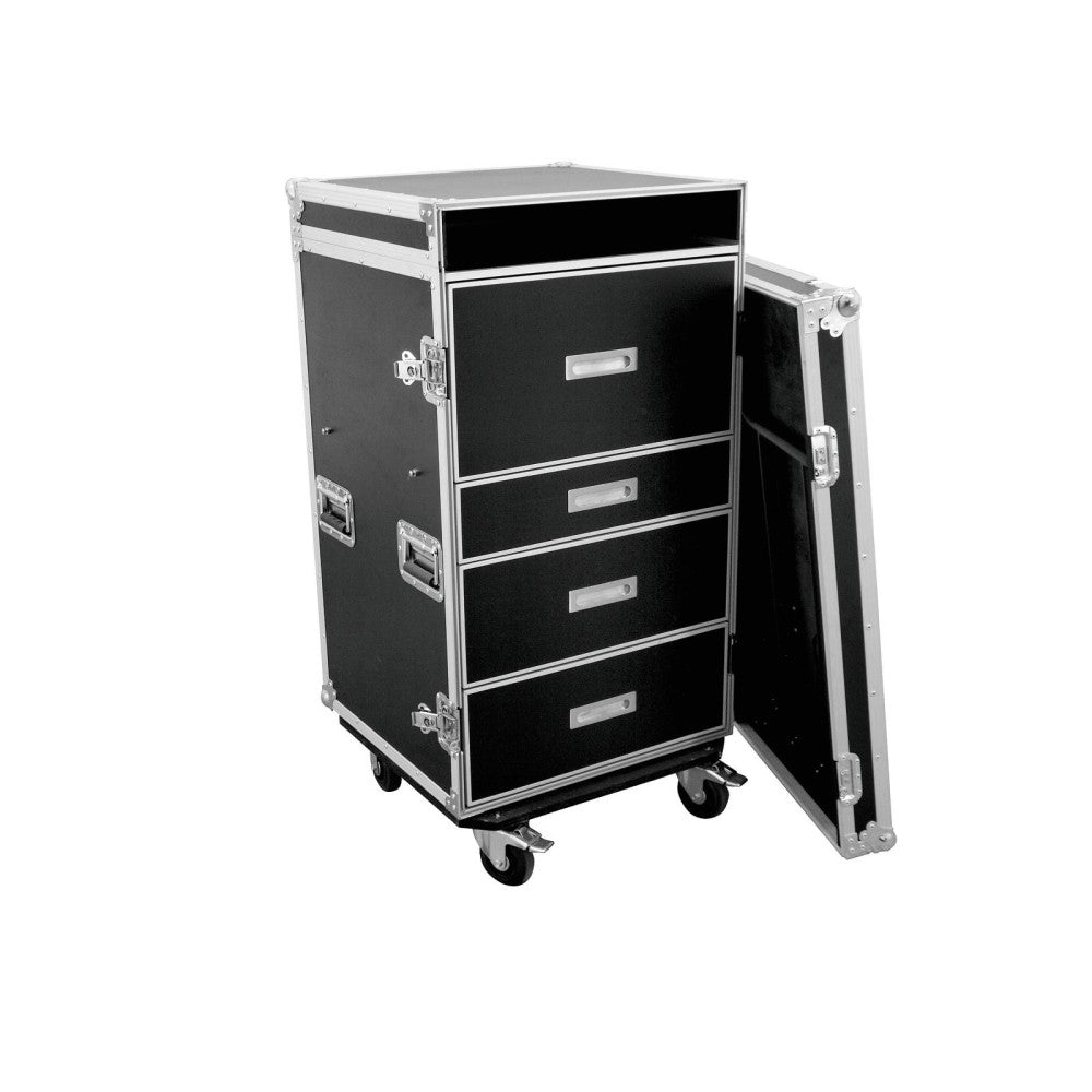 Roadinger Flight case Universale WDS-1 con Cassetti e rotelle