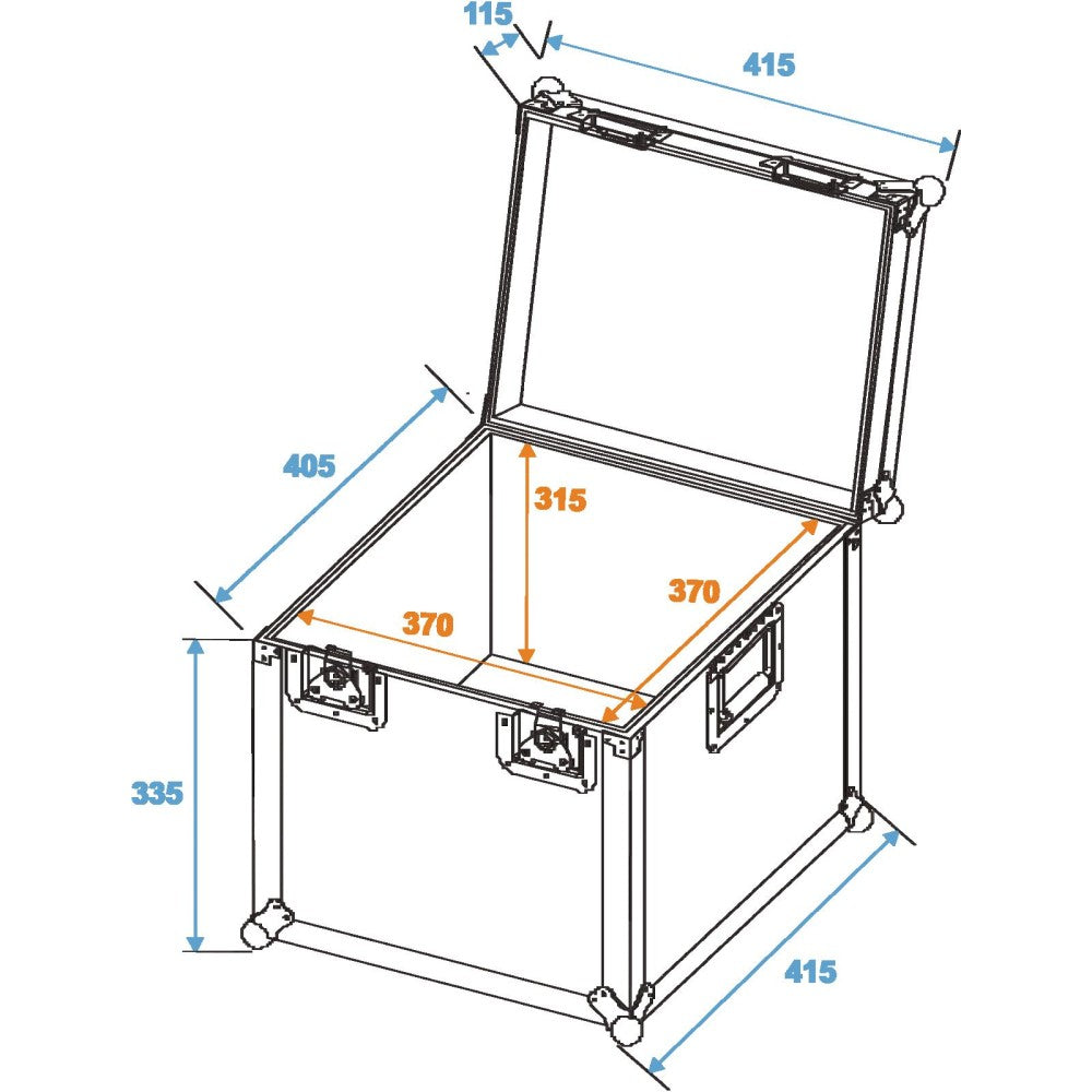 ROADINGER Transportcase Universale, 40x40cm, pesante