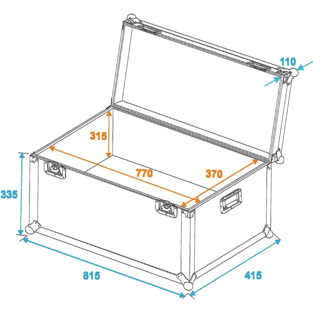 ROADINGER Universal Transport Case, 80x40cm, heavy-duty