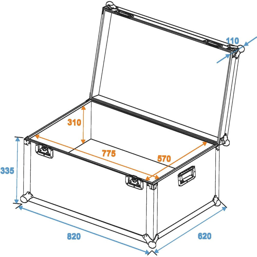 ROADINGER Universal Transport Case, 80x60cm, heavy duty