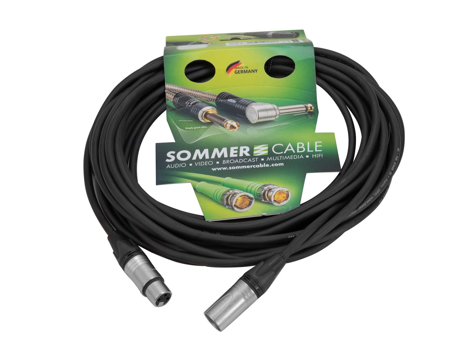 SOMMER CABLE Cavo XLR 3 poli 6m nero Neutrik