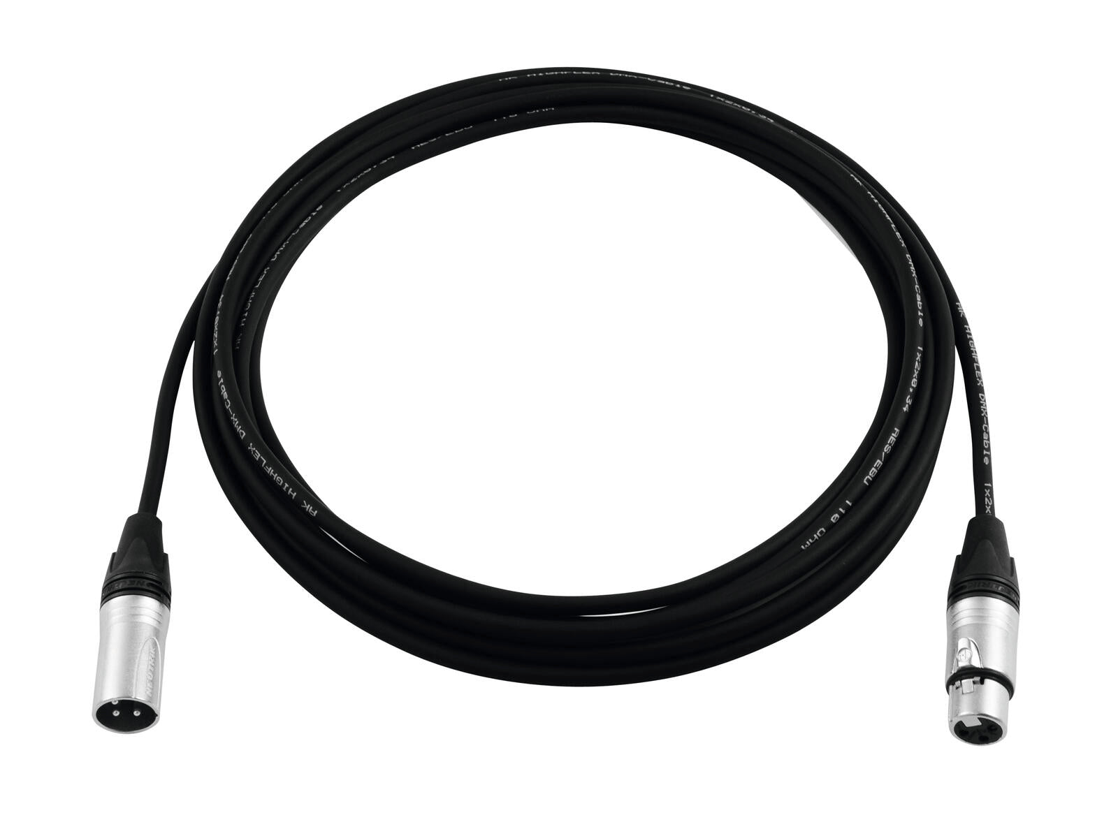 PSSO Cavo DMX XLR 3 poli 3m nero Neutrik