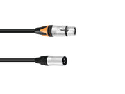PSSO Cavo Adattatore DMX XLR 3 poli/5 poli 0,3m nero