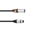 PSSO Cavo Adattatore DMX XLR 5 poli/3 poli 0,3m nero