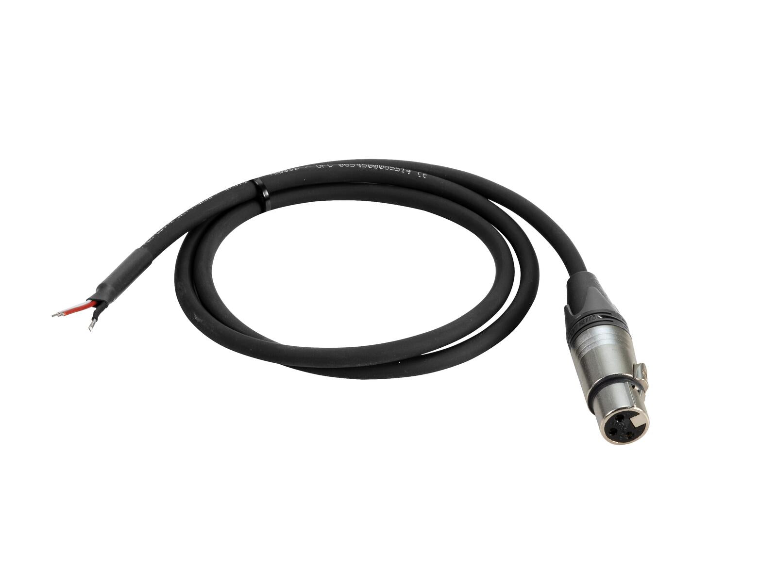 PSSO Cavo DMX XLR 3 pin femmina/cavi aperti