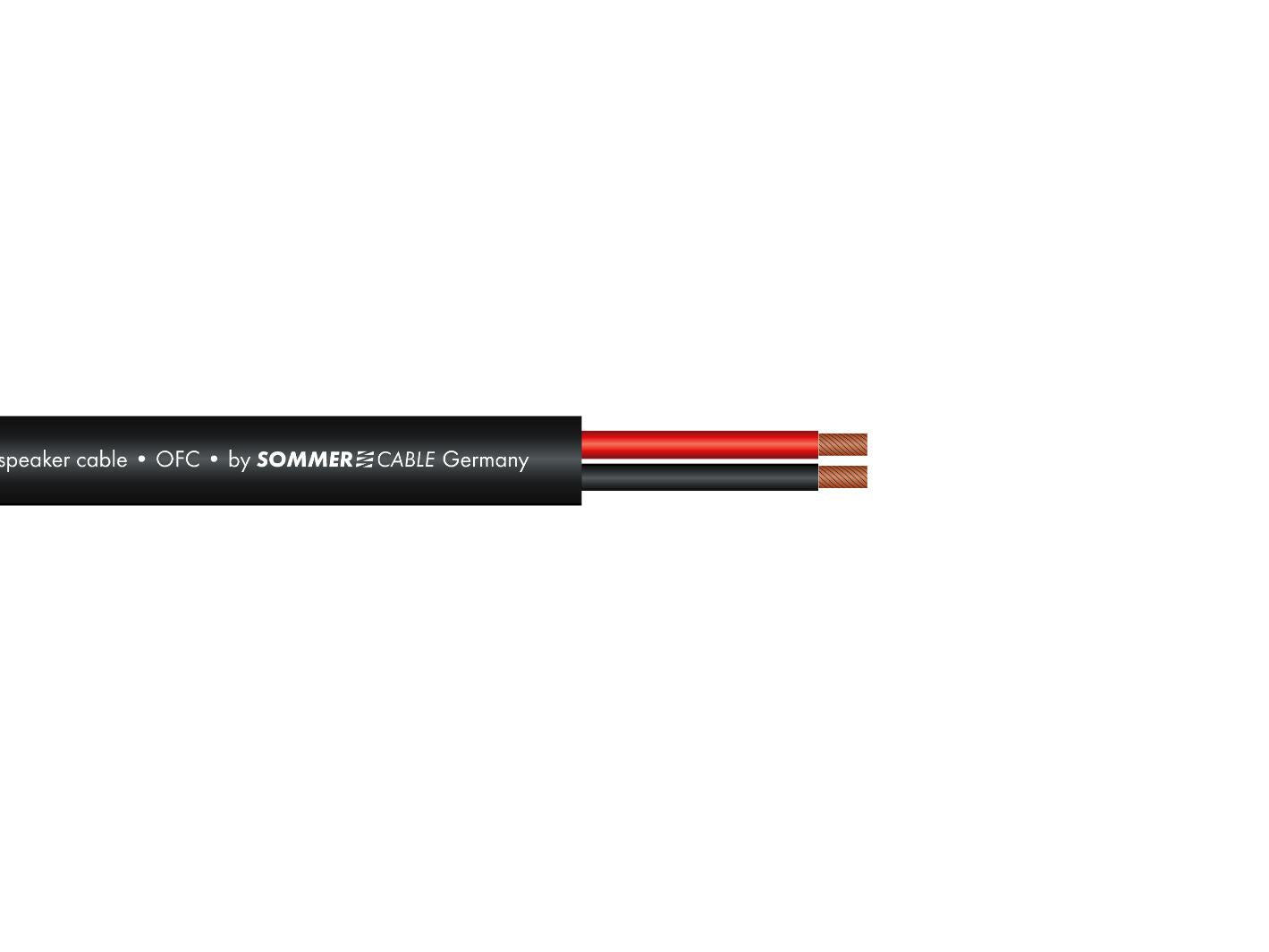 SOMMER CABLE Cavo per altoparlanti 2x2,5 100m nero FRNC