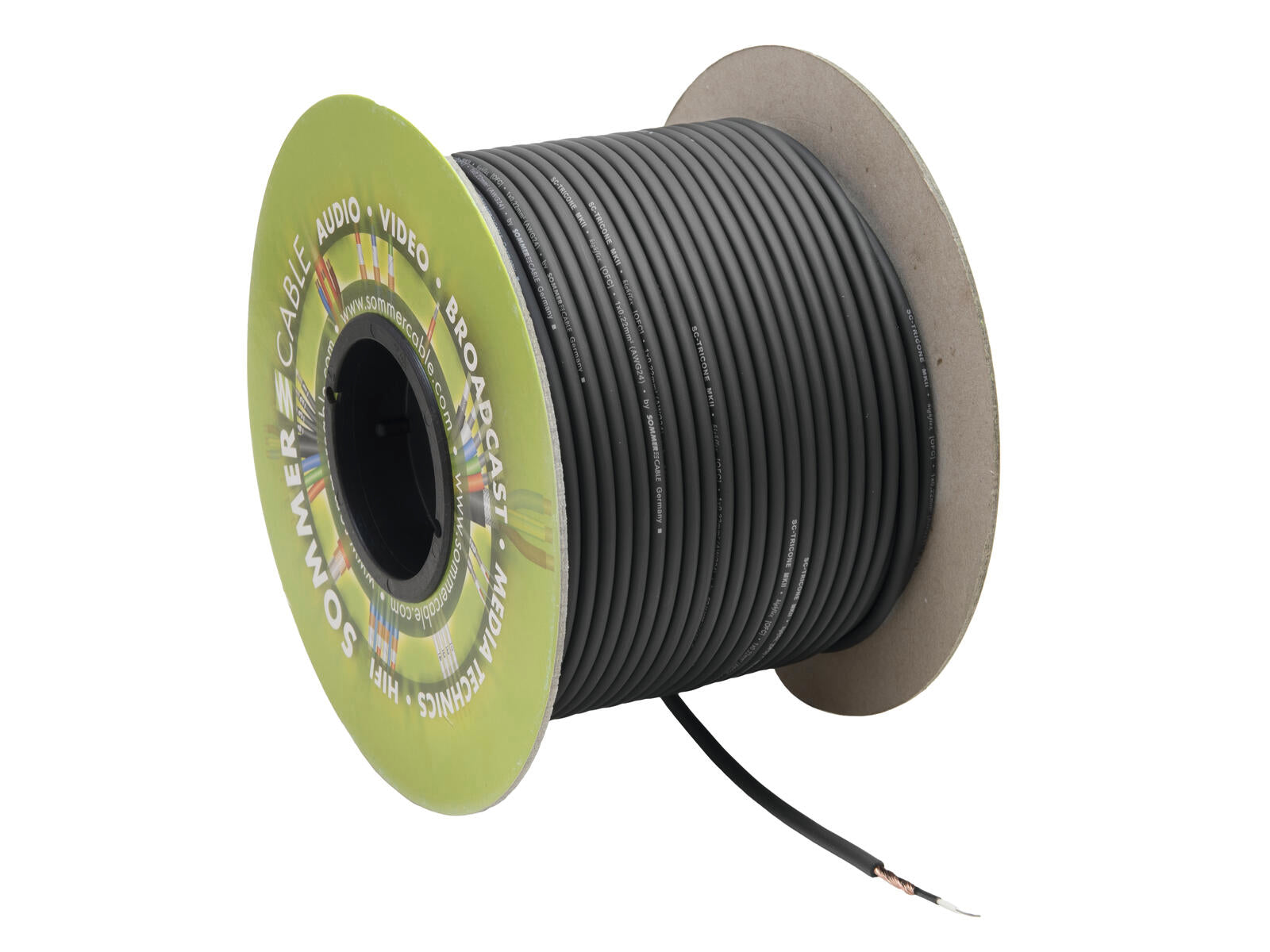 SOMMER CABLE Cavo per Strumenti 100m bk Tricone MKII