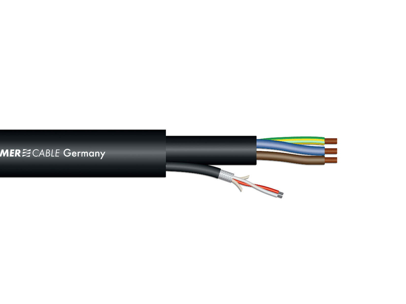 SOMMER CABLE Combi Cable 1x2x0.25+3G1.5 SC-Monolith Power DMX 100m