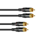 SOMMER CABLE Cavo RCA 2x2 1m nero Hicon