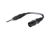 SOMMER CABLE Adapter Cable XLR(M)/Jack stereo 0,15m bk