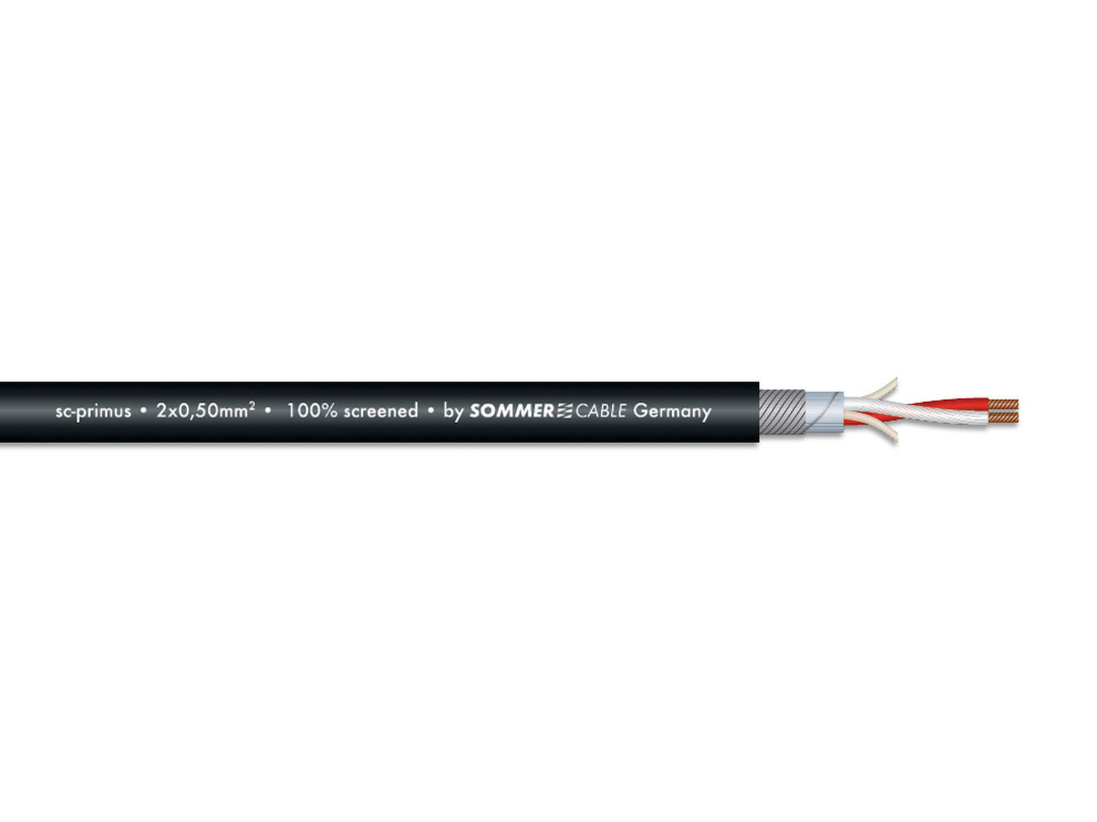 SOMMER CABLE Cavo Microfonico 2x0,50 100m nero SC-Primus FRNC