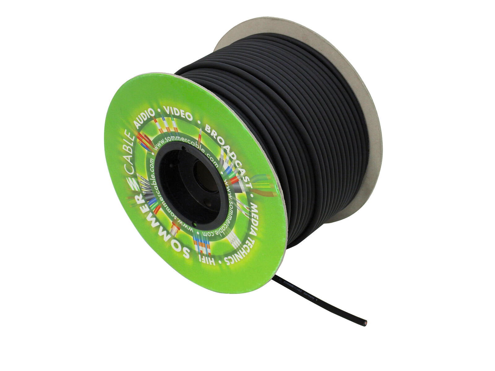 SOMMER CABLE Cavo Microfonico 2x0,34 100m nero CLUB