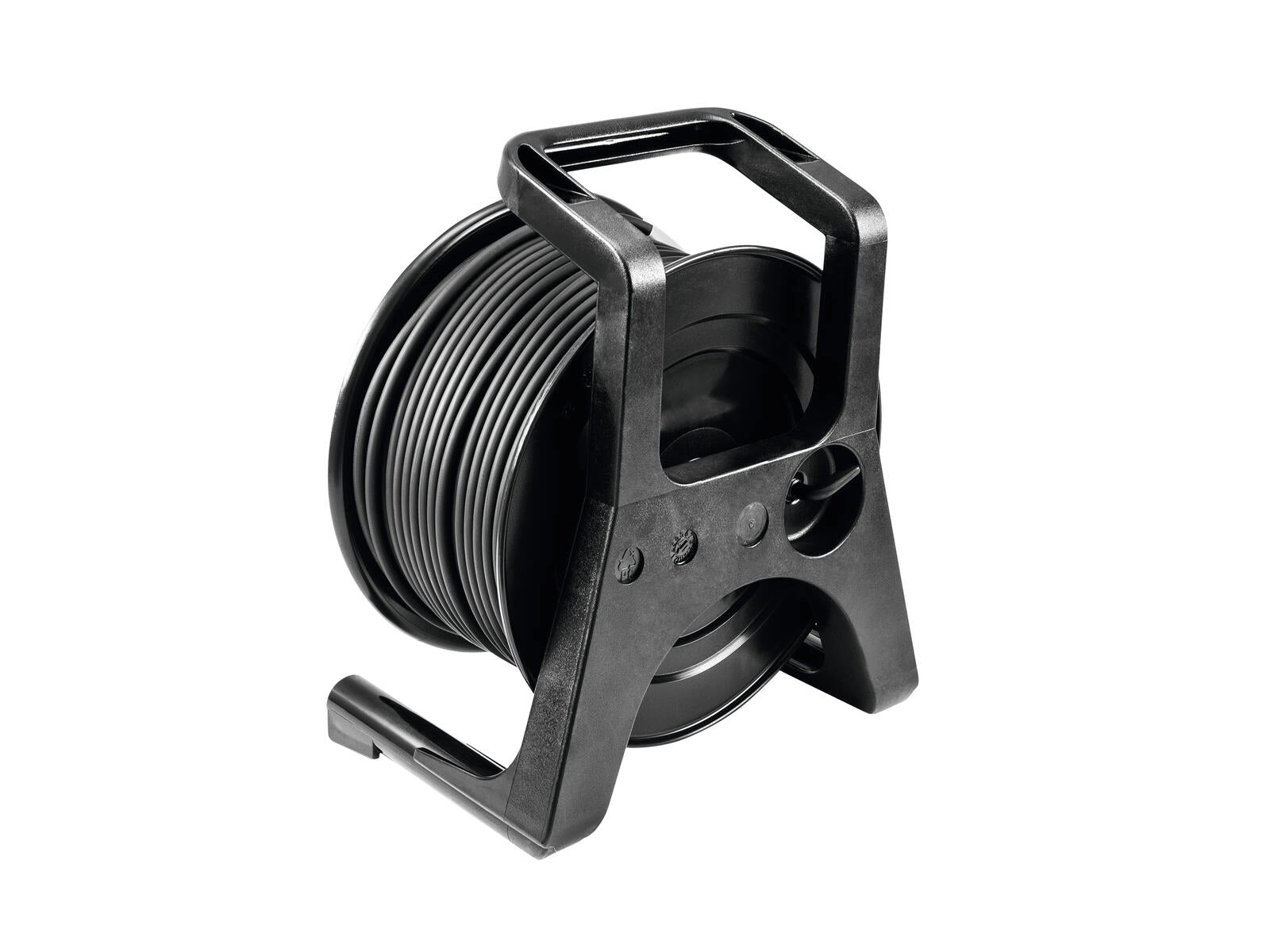 PSSO Tamburo per cavo DMX XLR 50m nero Neutrik 2x0,22