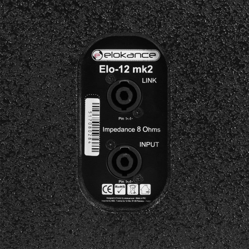 Elokance ELO 12 MK2 250 W full-range passive loudspeaker, 12" woofer