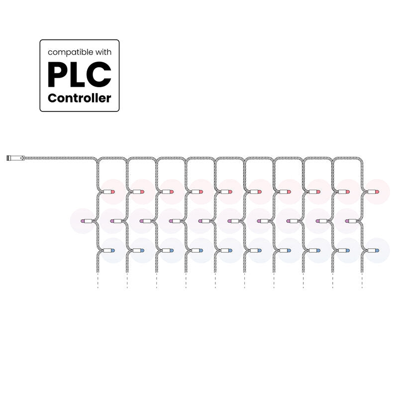 Twinkly Pro Capsule Curtain 10x25 RGB LED - clear