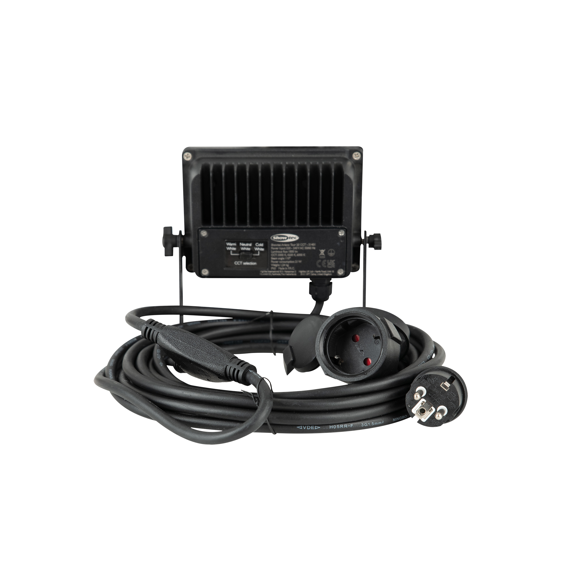 SHOWTEC Aviano Tour 10 CCT 10W 10 W Luce flood LED con temperatura colore selezionabile
