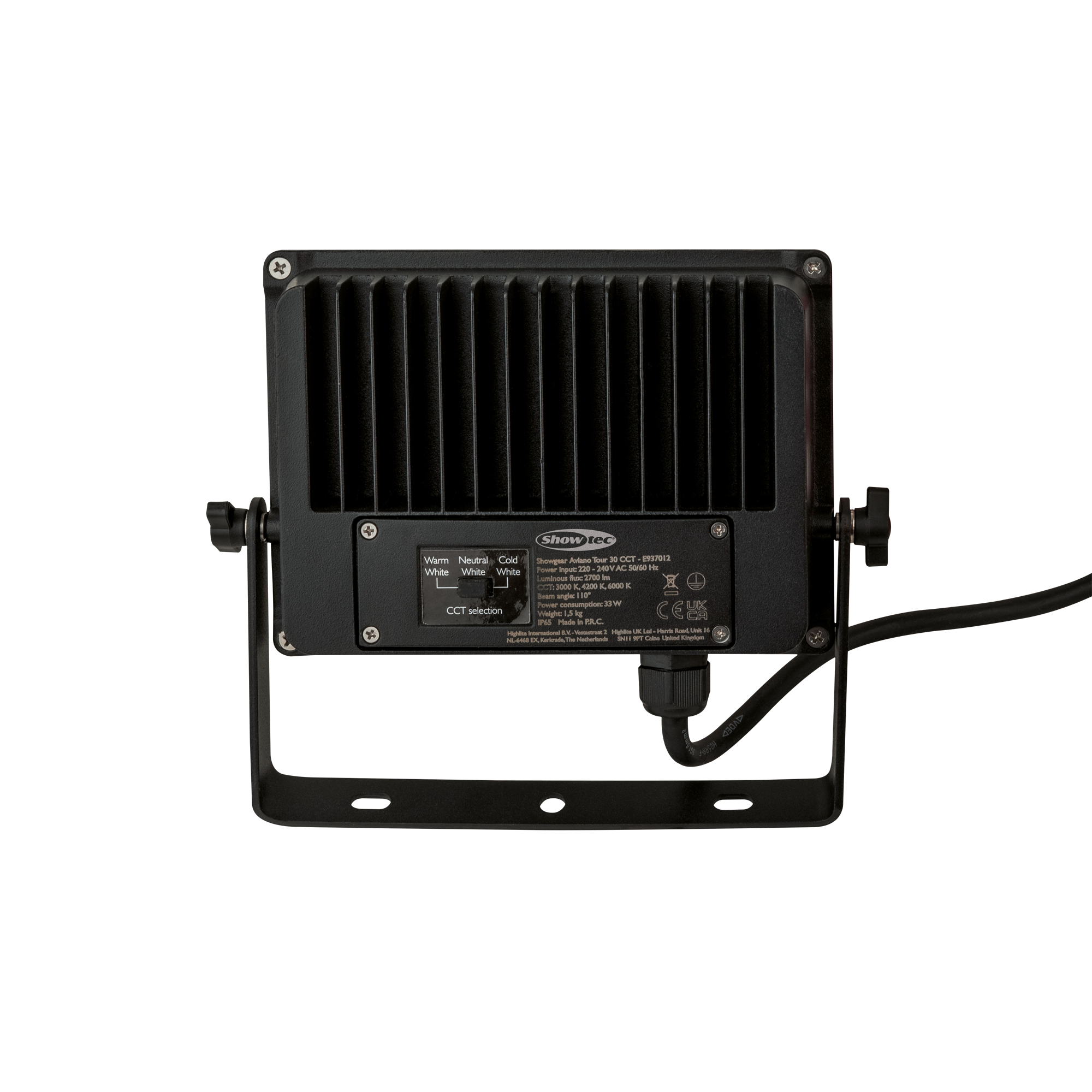 SHOWTEC Aviano Tour 30 CCT 30W 30 W Luce flood LED con temperatura colore selezionabile