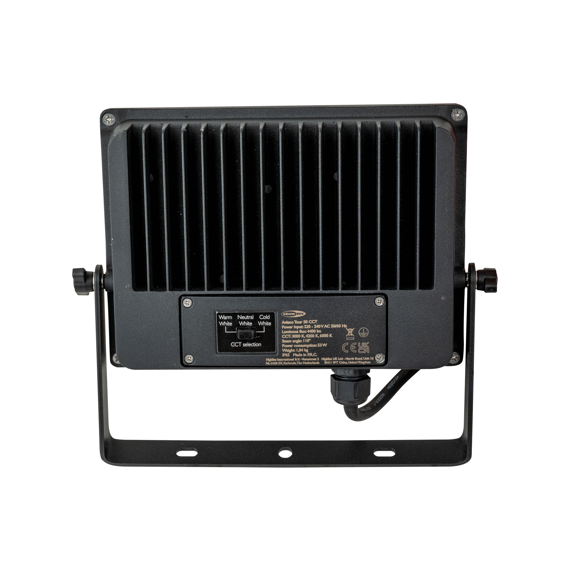 SHOWTEC Aviano Tour 50 CCT 50W 50 W Luce flood LED con temperatura colore selezionabile
